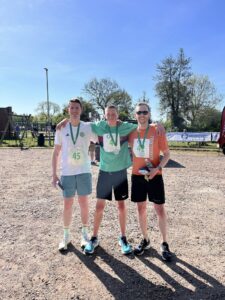 Shires & Spires 2025 men's 10k podium