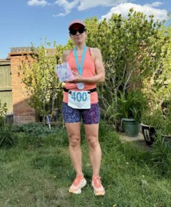 Shires & Spires 2025 Women's Ultra Marathon winner Yvonne Aldred